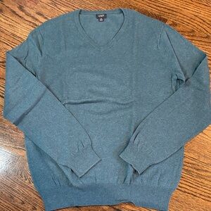 J. Crew Men's V-Neck Sweater in Teal
